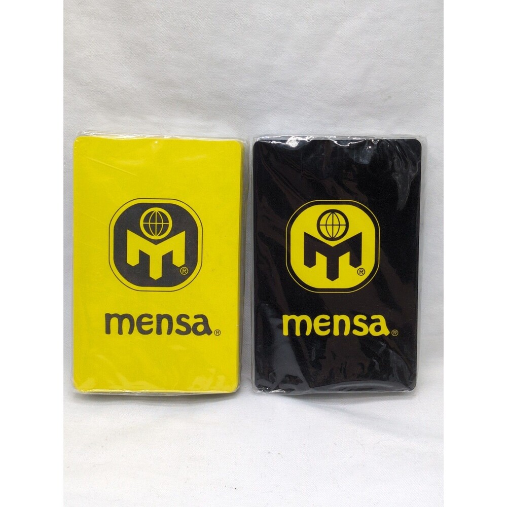 (2) Mensa IT Services Playing Card Decks